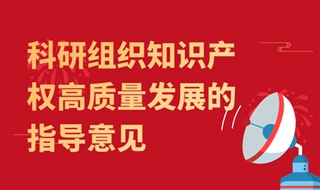 关于推动科研组织知识产权高质量发展的指导意见